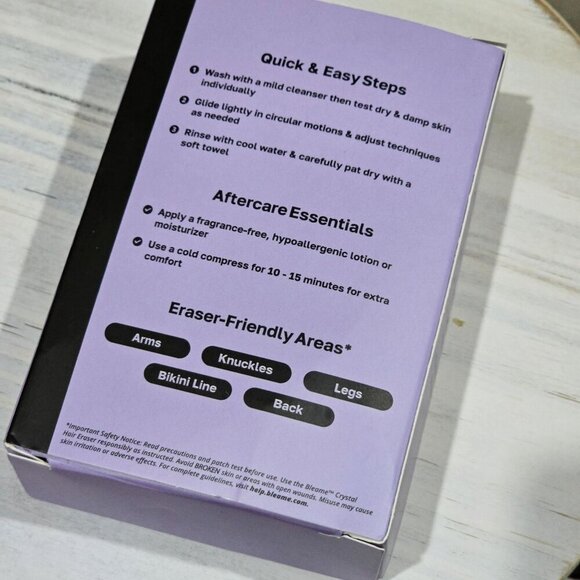 Bleame ✦ Crystal Hair Eraser ✦ Nano-Crystalline Painless Body Hair Removal Tool - Picture 3 of 11